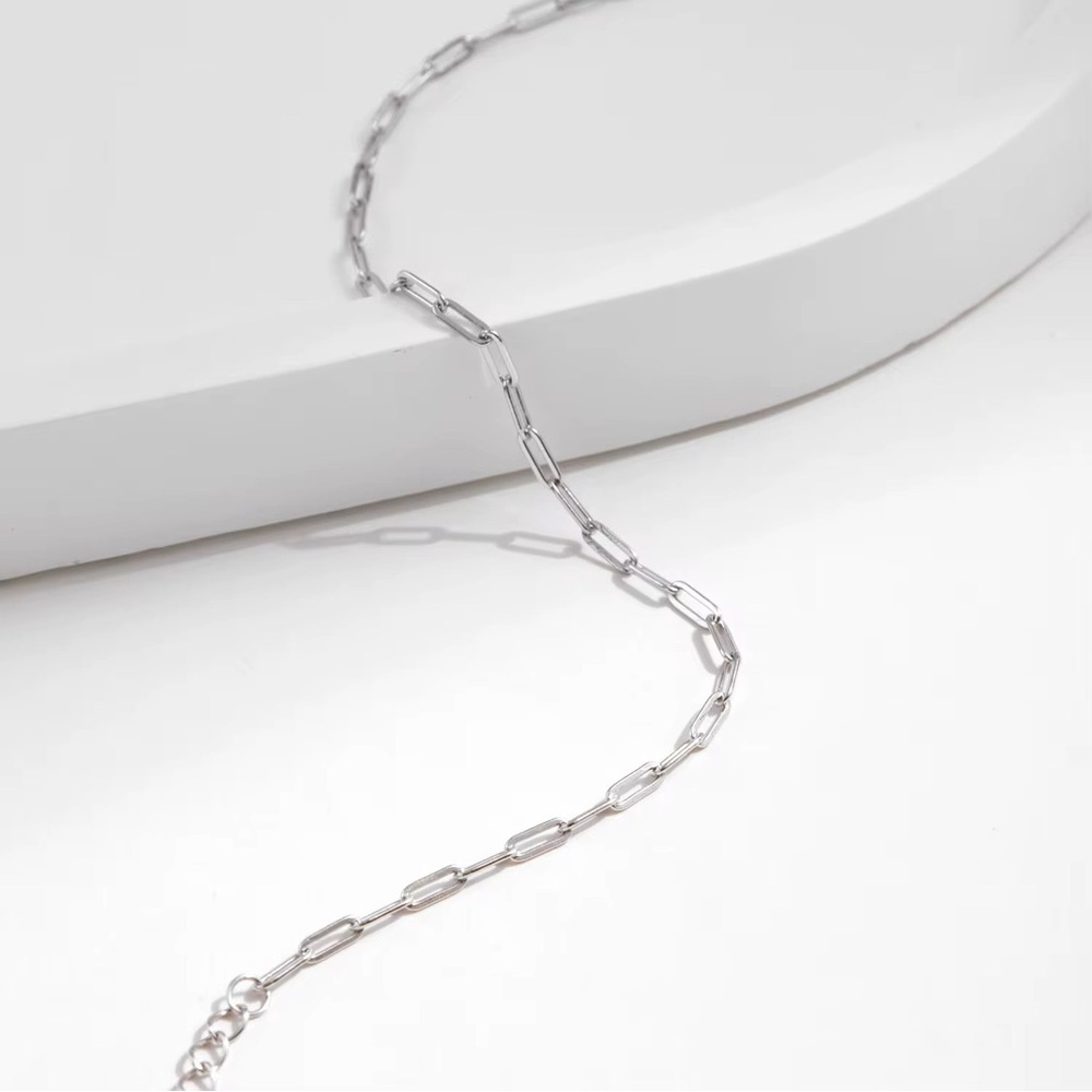Dainty Stainless Steel Paperclip Chain Bracelet - Picture 5 of 5